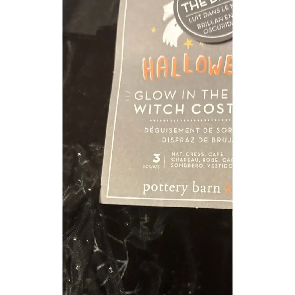 Pottery Barn Glow-in-the-Dark Witch Halloween Costume Size 4-6T